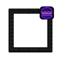 Small Black/Rainbow Frame - Bezmaksas animēts GIF
