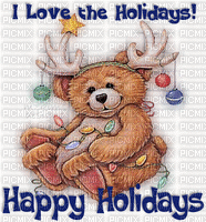 Holiday Bear - GIF animado gratis