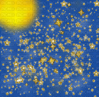 Yellow blue animated stars fond [Basilslament] - GIF เคลื่อนไหวฟรี