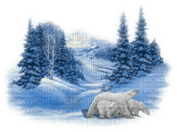 paysage d'hiver - Free PNG