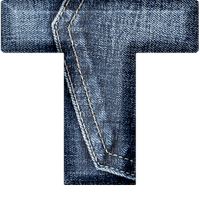 Jeans Blue Alphabet - Bogusia - δωρεάν png