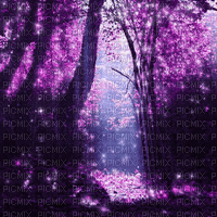 Purple Forest - Bezmaksas animēts GIF