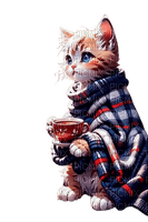 chats café - png gratis