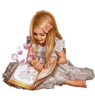 Mädchen, Girl, Buch, lesen - kostenlos png