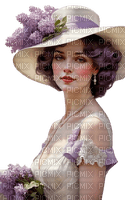 loly33 femme lilas - Free PNG