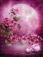 bg-rosa-blomma-kaniner-djur - Free PNG