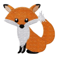 patch picture fox - ücretsiz png