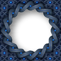 Blue.Frame.Cadre.Round.Victoriabea - 免费PNG
