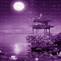 soave background oriental animated  purple - Free animated GIF