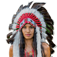 Kaz_Creations Woman-Femme-Indian-Head-Dress - png gratis