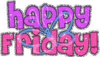 Tekst. Weekdays. Gif. Happy Friday. Leila - GIF animate gratis