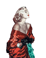 woman vintage femme glitter animated - Besplatni animirani GIF