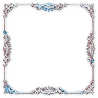 soave frame vintage art deco blue brown - ilmainen png