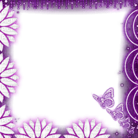 kikkapink purple butterfly frame glow