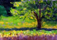 peinture dolceluna background fond painting tree - PNG gratuit