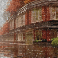 Rainy Autumn Scene - GIF animé gratuit