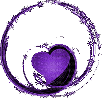 cecily-coeur cercle violet animé - GIF animado grátis