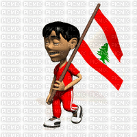 علم لبنان - Gratis geanimeerde GIF