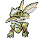 Scyther Pokemon pixel - Darmowy animowany GIF