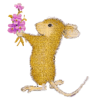 Nina mouse - GIF animado grátis