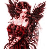Y.A.M._Gothic fantasy angel red - bezmaksas png