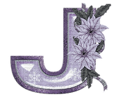 Kaz_Creations Alphabets Christmas Purple  Letter J - ücretsiz png