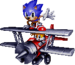 sonic and tails tornado - Free animated GIF