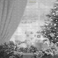 Y.A.M._New year Christmas background black-white - GIF animasi gratis