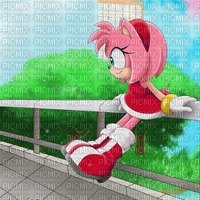 Amy Rose - Waiting - Free PNG