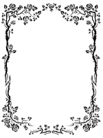 cute gothic rose border - δωρεάν png