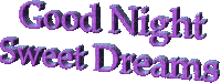 text good night sweet dreams gif purple