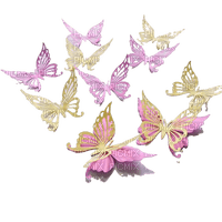 pink butterfly deco - δωρεάν png