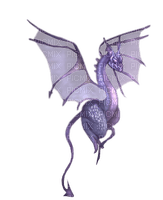 Dragón color morado - безплатен png