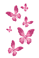 Animated.Butterflies.Pink - By KittyKatLuv65 - Gratis geanimeerde GIF