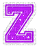 Kaz_Creations Animated Alphabet Purple Z - Ingyenes animált GIF