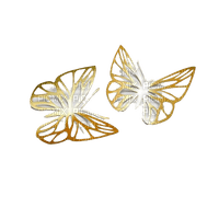 gold butterfly;s  deco - 免费PNG