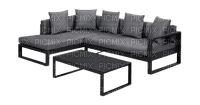 Banquette d'angle gris - zadarmo png