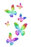 Butterflies.Rainbow - 免费PNG