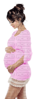 Pregnant woman. Pink. Leila - ingyenes png