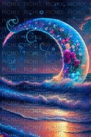 Background fantasy - moon - gratis png