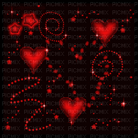 heart coeur herzen love red glitter effect fond background  image   gif anime animated animation