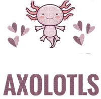 axolotl text - zdarma png