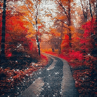kikkapink autumn animated background - Darmowy animowany GIF