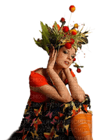 autumn woman femme automne - zdarma png