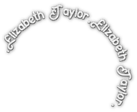 soave Elizabeth Taylor text white - безплатен png