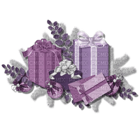 Christmas purple bp - ücretsiz png