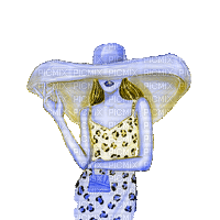 dolceluna woman hat fashion summer gif - GIF animasi gratis