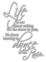 soave text rain rainy day life dance  white