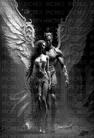angel with woman - PNG gratuit
