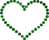 Green heart - Ingyenes animált GIF